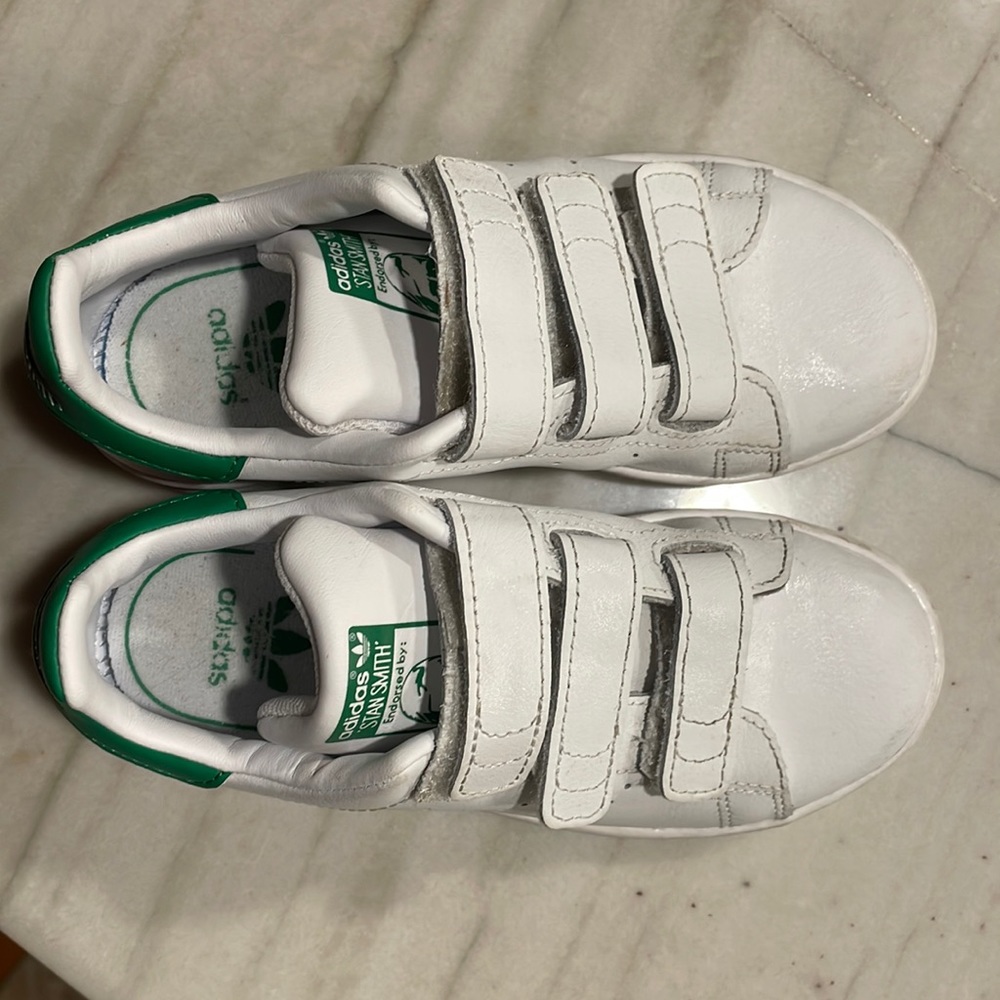 Adidas Stan Smith white and Green boys shoes